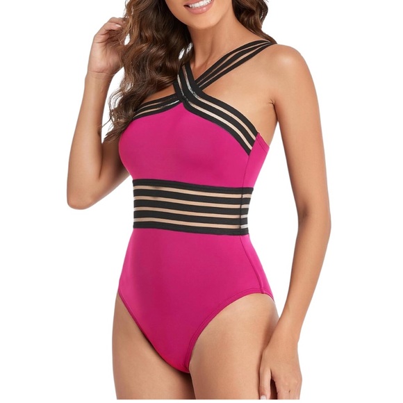 Hilor Other - Hilor women's one-piece front crossover swimsuit